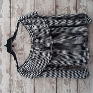 Mossimo Size L Soft Flannel Black and White Check. Super Cute!